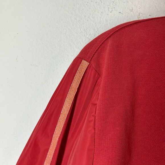 Marc Aurel womans Jacket 42 US XL Red Gold Windbreaker bomber basic layer - Picture 8 of 16